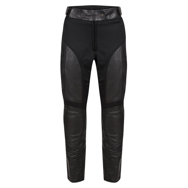 Fiona Black Leather Trousers